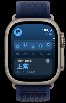生命體征 app 顯示某人的多項健康指標(biāo)。